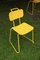 Vintage Italian Yellow Metal Chair, 1980s 2