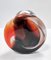 Postmodern White, Orange and Brown Murano Glass Vase attributed to Carlo Moretti, Italy, 1970s, Image 13