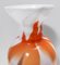 Vase Postmoderne en Verre de Murano Blanc, Orange et Marron attribué à Carlo Moretti, Italie, 1970 10