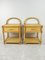 Tables de Chevet Vintage en Bambou et Rotin, Italie, 1970s, Set de 2 1