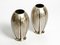 Vases de Table Mid-Century en Laiton Plaqué Argent pour WMF Ikora, 1950s, Set de 2 2