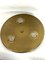 Large Vintage Round Ceiling Lamp in Bronzed Brass, Italy, 1970s, Image 1