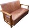 Modernist Lounge Chairs and Sofa in Oak and Leather by W.H. Russell for Gorgon Russell, 1930, Set of 3 11