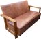 Modernist Lounge Chairs and Sofa in Oak and Leather by W.H. Russell for Gorgon Russell, 1930, Set of 3, Image 11
