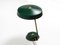 Large Heavy Mid-Century Modern Metal Table Lamp in British Green 3