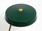 Large Heavy Mid-Century Modern Metal Table Lamp in British Green 8