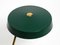 Large Heavy Mid-Century Modern Metal Table Lamp in British Green, Image 8