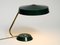 Large Heavy Mid-Century Modern Metal Table Lamp in British Green 19