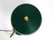 Large Heavy Mid-Century Modern Metal Table Lamp in British Green, Image 16