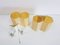 Molecular Double Light Honeycomb Flush Mounts in Fiberglass, 1950s, Set of 2 6