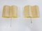 Molecular Double Light Honeycomb Flush Mounts in Fiberglass, 1950s, Set of 2 1