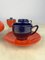 Vintage Italian Tea Set in Ceramic, 1970s, Set of 4, Image 9