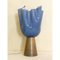 Milchblaue Tischlampe aus Muranoglas von Simong 10