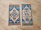 Hand Knotted Small Turkish Rug, Set of 2, Image 1