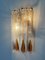 Italian Wall Sconces in Amber Murano Glass from Mazzega, 1970s, Set of 6 5