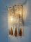 Italian Wall Sconces in Amber Murano Glass from Mazzega, 1970s, Set of 6, Image 5