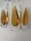 Italian Wall Sconces in Amber Murano Glass from Mazzega, 1970s, Set of 6 10