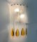 Italian Wall Sconces in Amber Murano Glass from Mazzega, 1970s, Set of 6 16