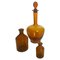 20th Century French Cobalt Orange Pharmacy Bottles, Set of 3 1