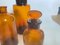 20th Century French Cobalt Orange Pharmacy Bottles, Set of 3 5