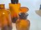 Bottiglie da farmacia di arancia cobalto, Francia, XX secolo, set di 3, Immagine 5