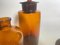 Bottiglie da farmacia di arancia cobalto, Francia, XX secolo, set di 3, Immagine 7