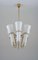 Ceiling Light in Brass and Opaline Glass attributed to Hans-Agne Jakobsson, 1950s, Image 7