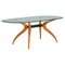 Glass and Walnut Dining Table by Maurizio Maronato and Terry Zappa, 2010s 1