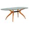 Glass and Walnut Dining Table by Maurizio Maronato and Terry Zappa, 2010s, Image 1