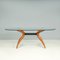 Glass and Walnut Dining Table by Maurizio Maronato and Terry Zappa, 2010s 2