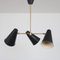 Hanging Lamp with 3 Shades, 1950s, Image 11