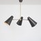 Hanging Lamp with 3 Shades, 1950s, Image 5