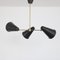 Hanging Lamp with 3 Shades, 1950s, Image 6