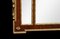 Espejo de sobremanto antiguo de caoba dorado, década de 1800, Imagen 5