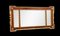 Espejo de sobremanto antiguo de caoba dorado, década de 1800, Imagen 3