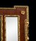 Espejo de sobremanto antiguo de caoba dorado, década de 1800, Imagen 2