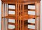 Drehbares Bücherregal aus Nussholz mit 3 Ebenen 5