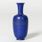 Blue Stoneware Vase by Berndt Friberg from Gustavsberg, 1950s, Image 1