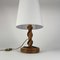 Rattan Bamboo & Fabric Table Lamp by Louis Sognot, France, 1950s, Image 6