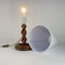 Tischlampe aus Rattan aus Bambus & Stoff von Louis Sognot, Frankreich, 1950er 11