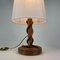 Tischlampe aus Rattan aus Bambus & Stoff von Louis Sognot, Frankreich, 1950er 5