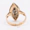 Vintage 14k Two-Tone Gold and Diamond Shuttle Ring,1970s, Image 6