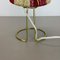 Lámpara de mesa de latón y tela al estilo de Kalkar, Austria, años 60, Imagen 16