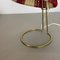 Lámpara de mesa de latón y tela al estilo de Kalkar, Austria, años 60, Imagen 13