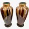 Vintage Jugendstil Vasen mit Metallmontierung, 1930er, 2er Set 2