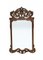 English Walnut Pier Mirror in Carved Glass 1