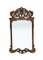 English Walnut Pier Mirror in Carved Glass, Image 1