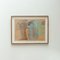 Paul Bader, Figure & Tree Abstract, Chalk Drawing, 20th Century, Framed 1