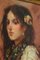Giacomo Moretti, Retrato de mujer joven, óleo sobre lienzo, enmarcado, Imagen 5