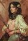 Giacomo Moretti, Retrato de mujer joven, óleo sobre lienzo, enmarcado, Imagen 2